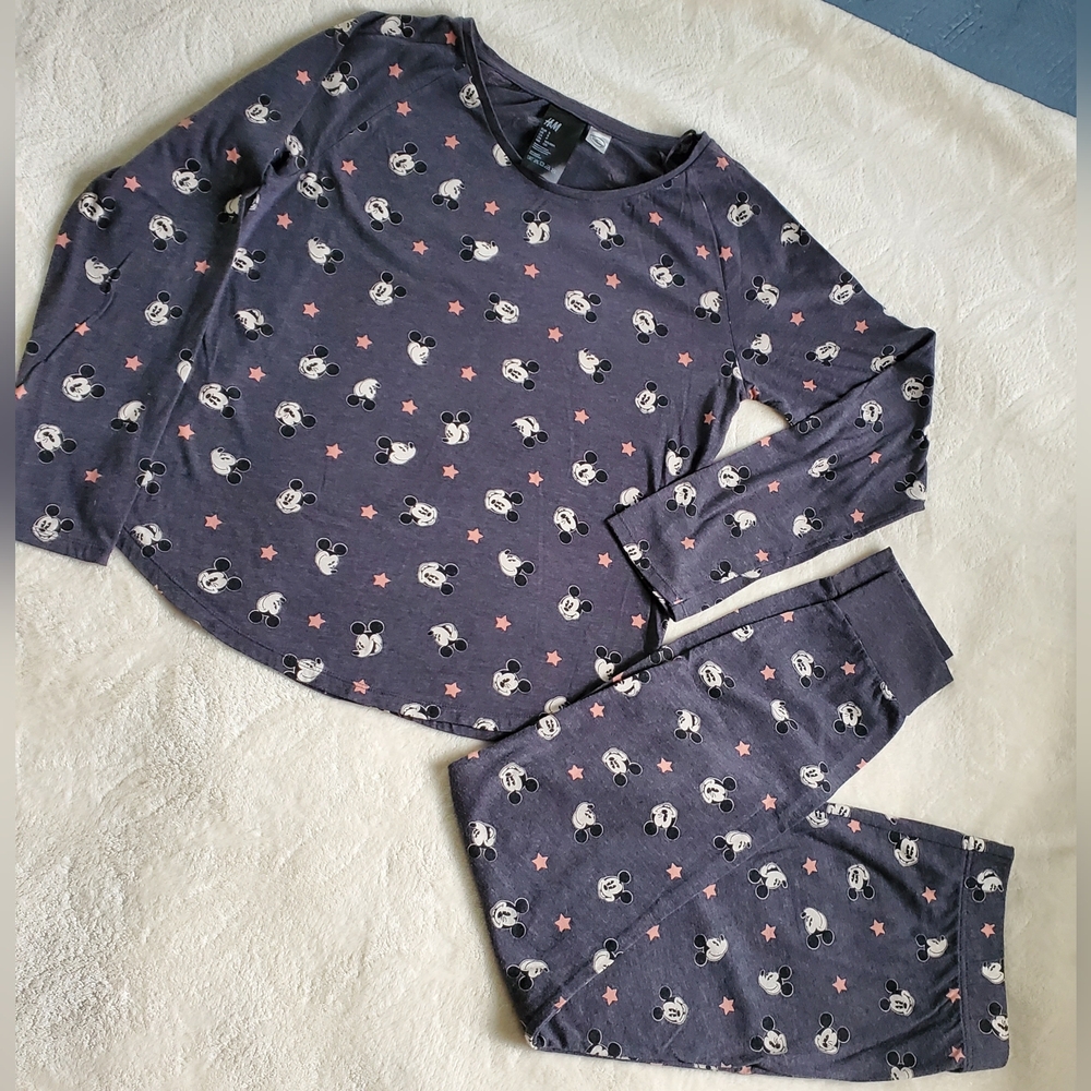 Disney x H&M Mickey Pajama Set Womens S